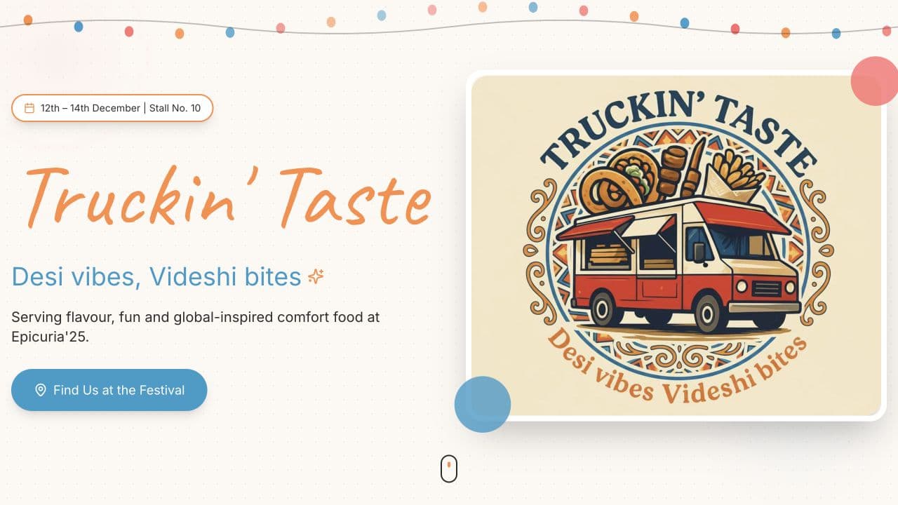 Truckin' Taste website preview
